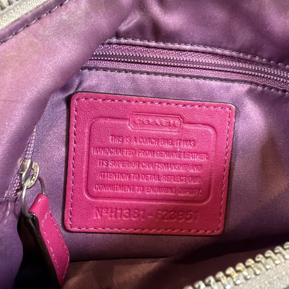 Coach Daisy Spectator Leather Crossbody Y2K Shoulder Bag F23951 Purple Pink - Picture 11 of 13